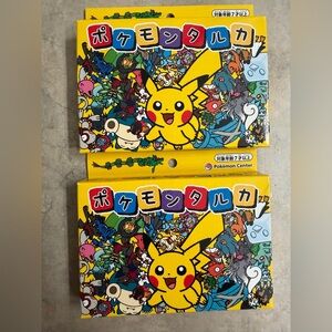 SET OF 2 Pokemon Center Taruka Japanese Playing Cards Karuta Japan 2025 NEW